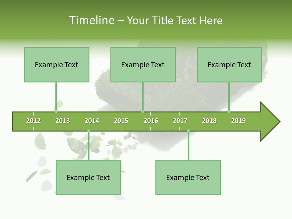 White Leaf Electric PowerPoint Template