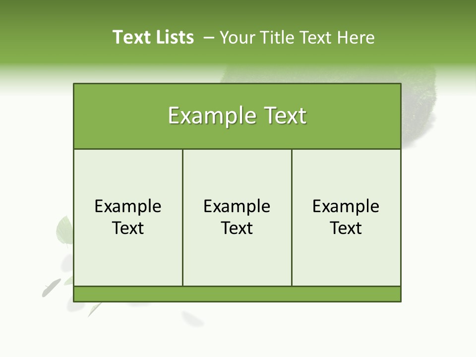 White Leaf Electric PowerPoint Template