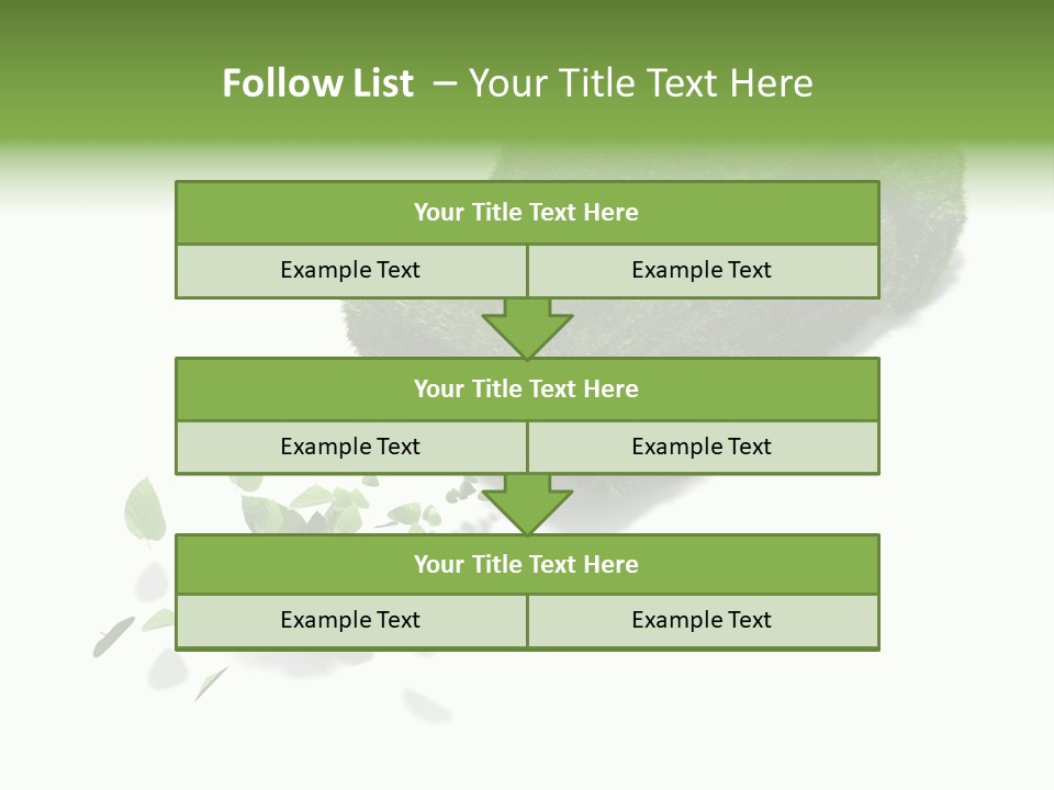 White Leaf Electric PowerPoint Template