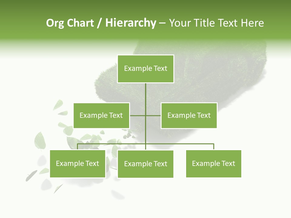 White Leaf Electric PowerPoint Template