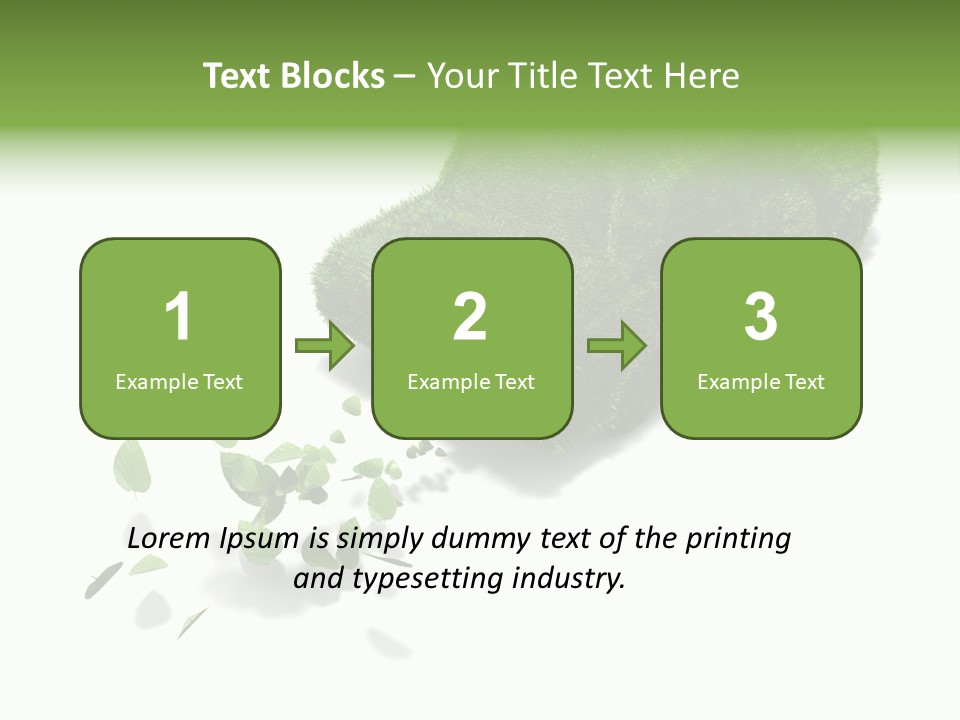 White Leaf Electric PowerPoint Template
