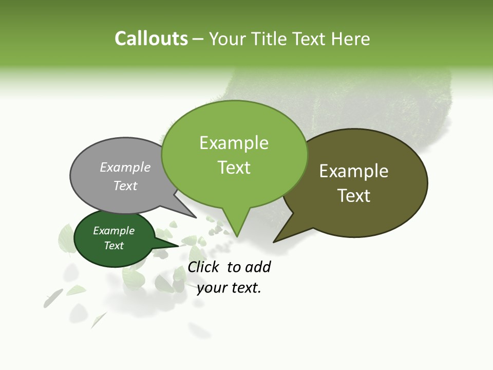 White Leaf Electric PowerPoint Template