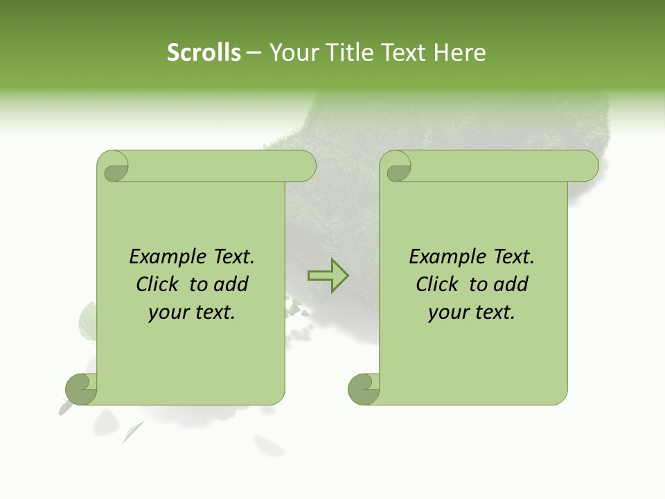 White Leaf Electric PowerPoint Template