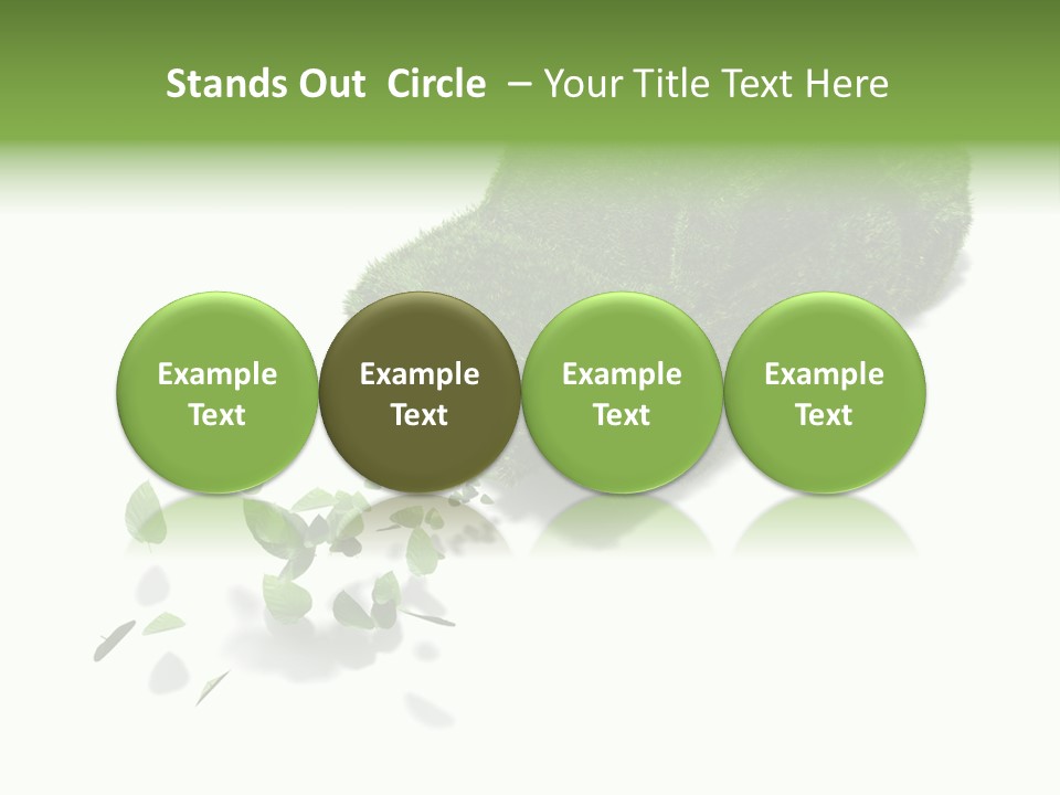 White Leaf Electric PowerPoint Template