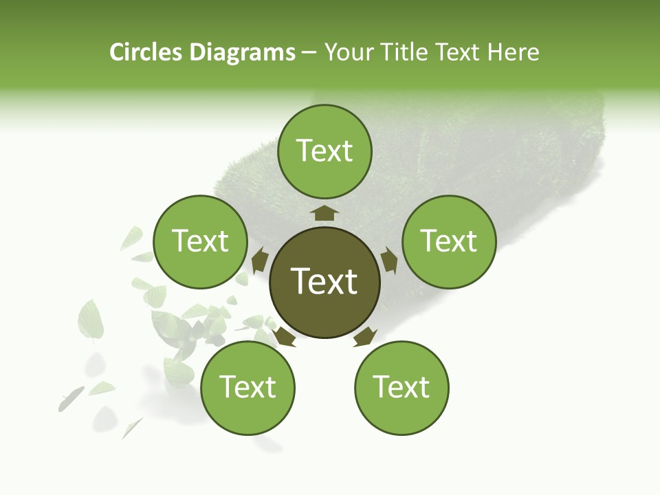 White Leaf Electric PowerPoint Template