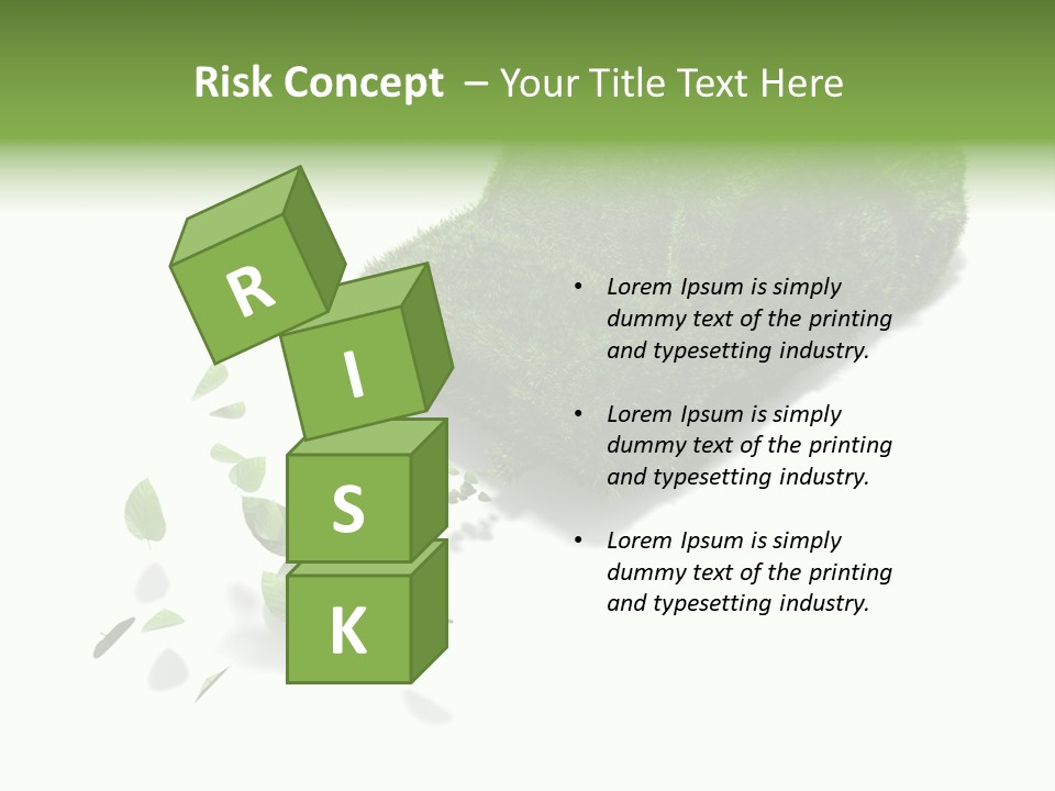 White Leaf Electric PowerPoint Template