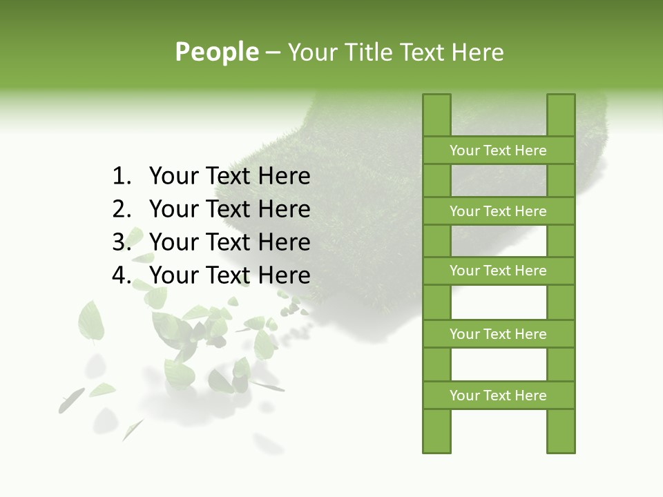 White Leaf Electric PowerPoint Template