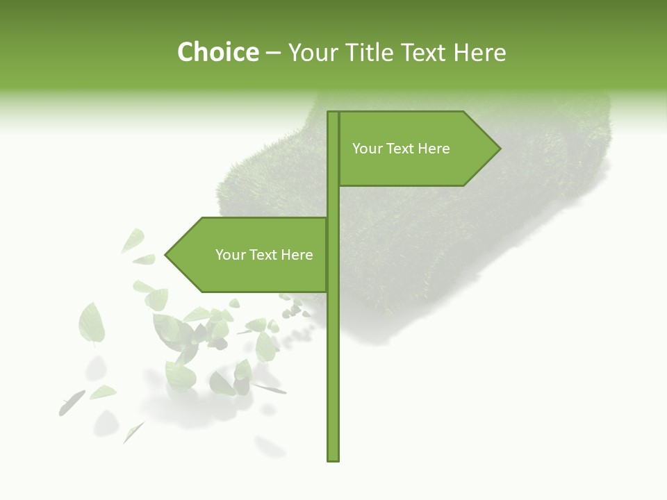White Leaf Electric PowerPoint Template