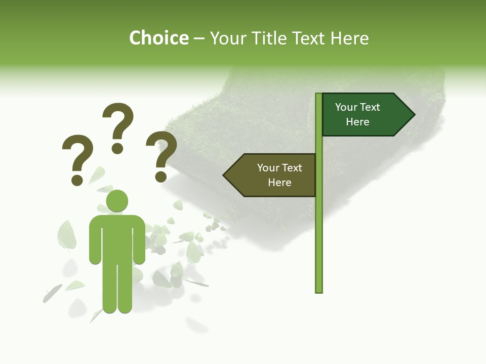 White Leaf Electric PowerPoint Template