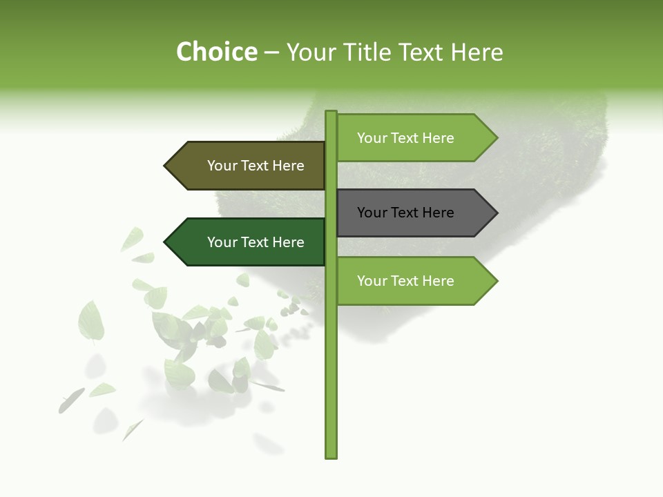 White Leaf Electric PowerPoint Template