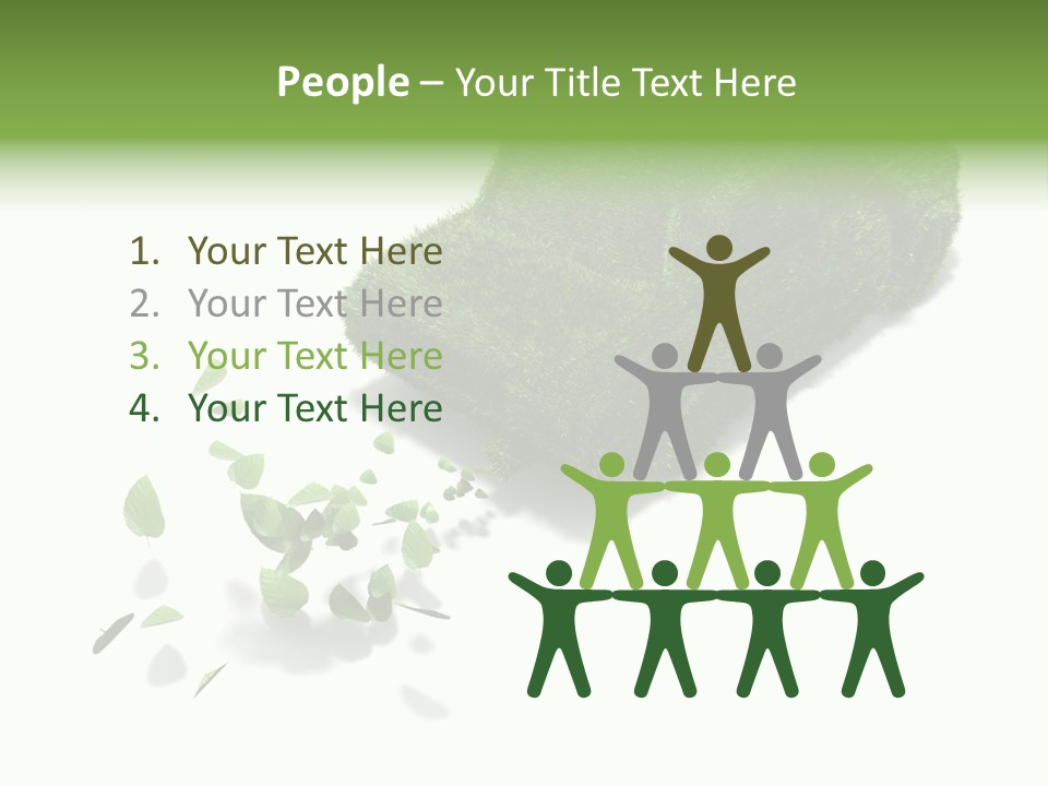 White Leaf Electric PowerPoint Template