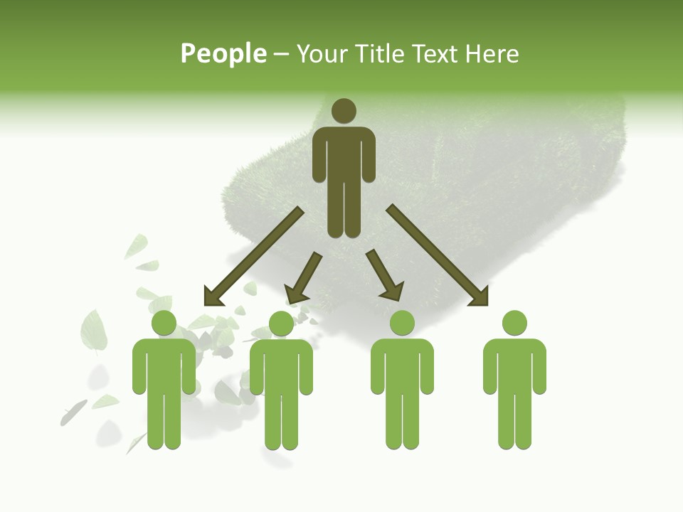 White Leaf Electric PowerPoint Template