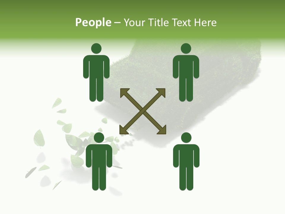 White Leaf Electric PowerPoint Template