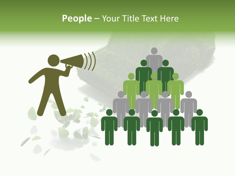 White Leaf Electric PowerPoint Template