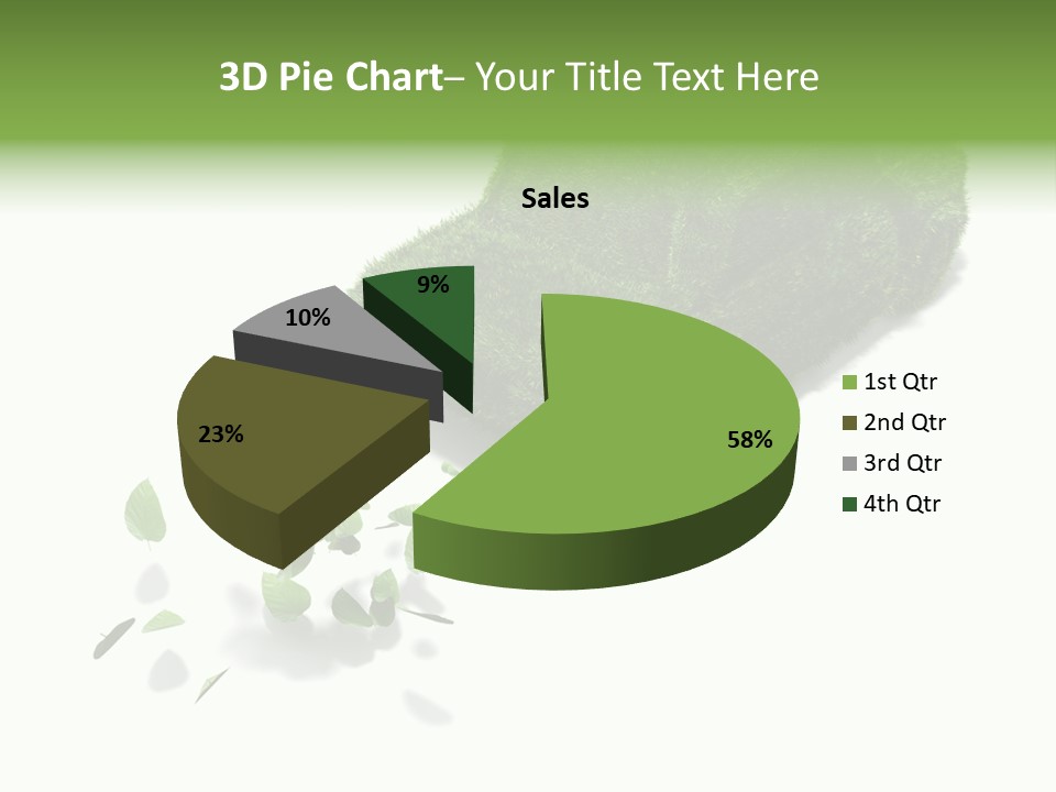 White Leaf Electric PowerPoint Template