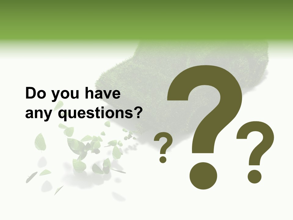 White Leaf Electric PowerPoint Template