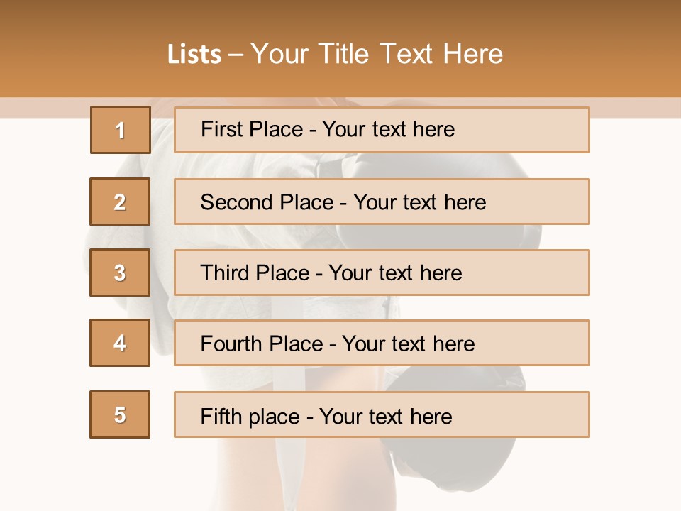 Box Compete Boxer PowerPoint Template