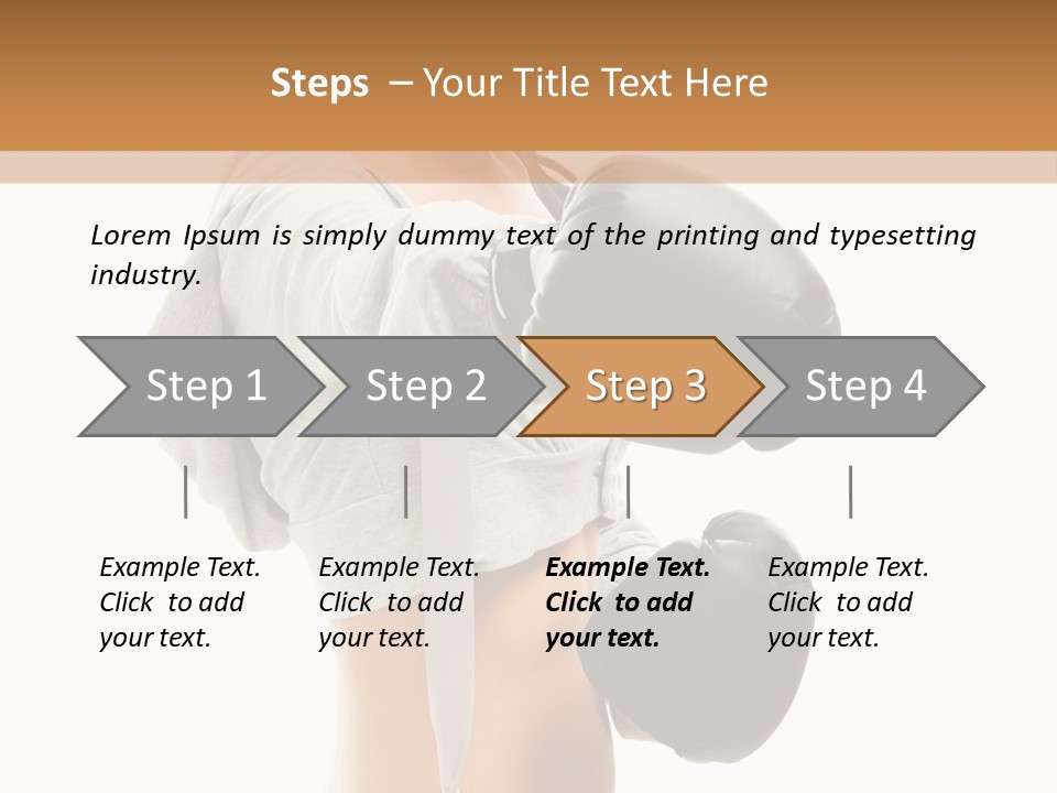 Box Compete Boxer PowerPoint Template