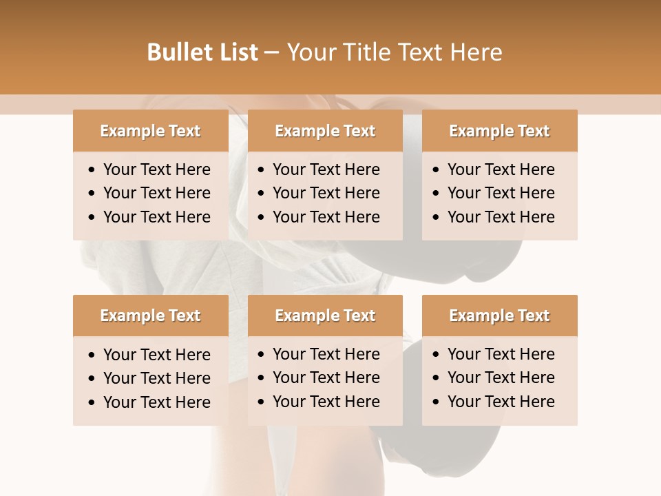 Box Compete Boxer PowerPoint Template