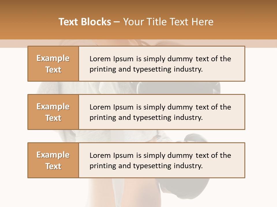 Box Compete Boxer PowerPoint Template