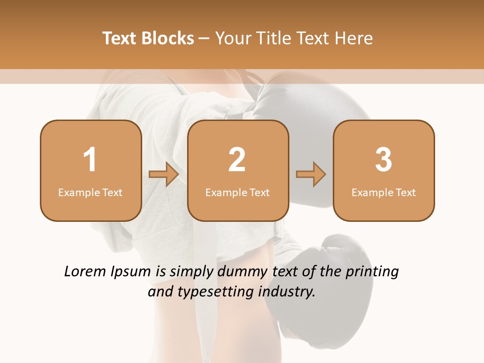 Box Compete Boxer PowerPoint Template