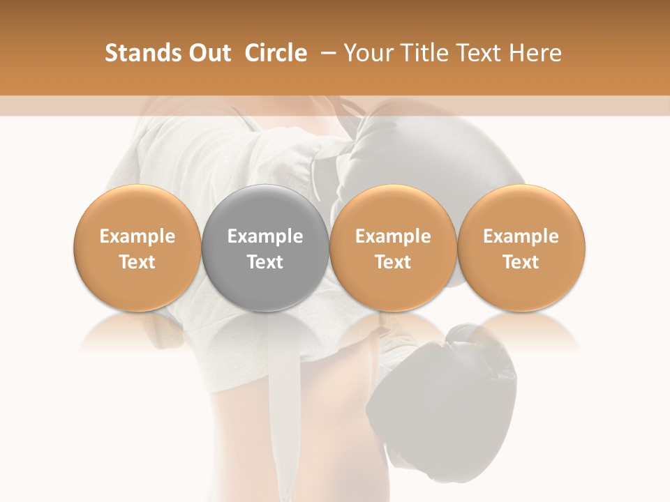 Box Compete Boxer PowerPoint Template