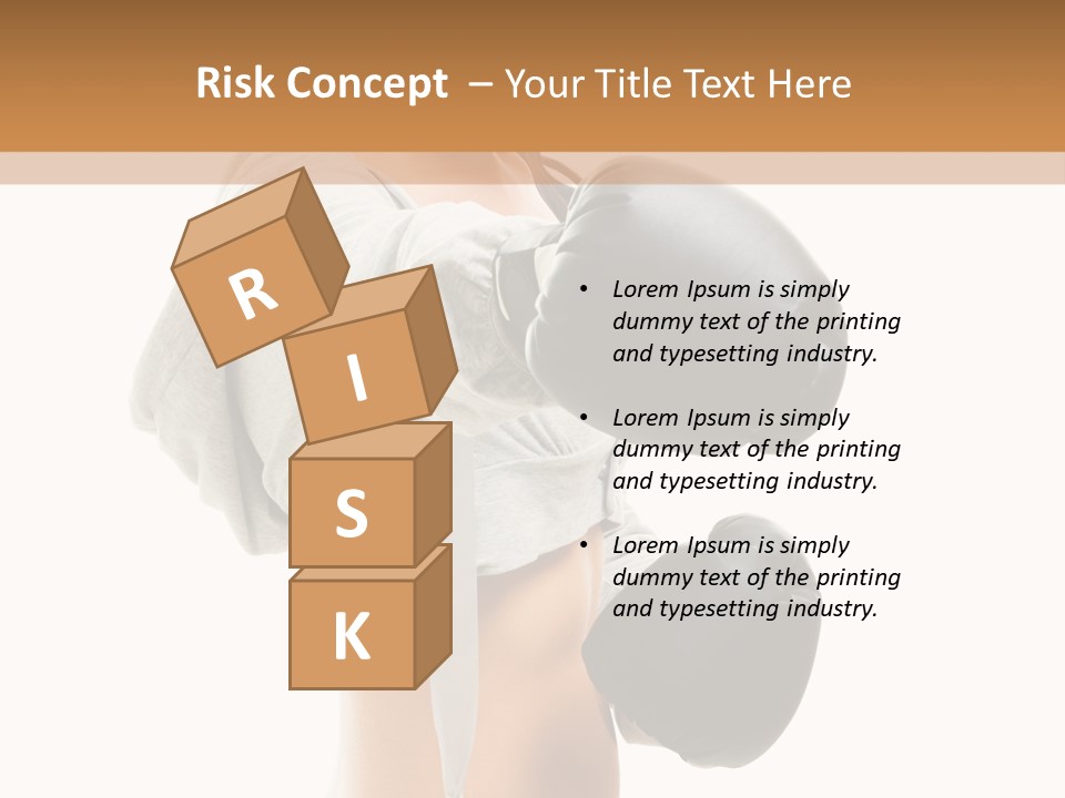 Box Compete Boxer PowerPoint Template