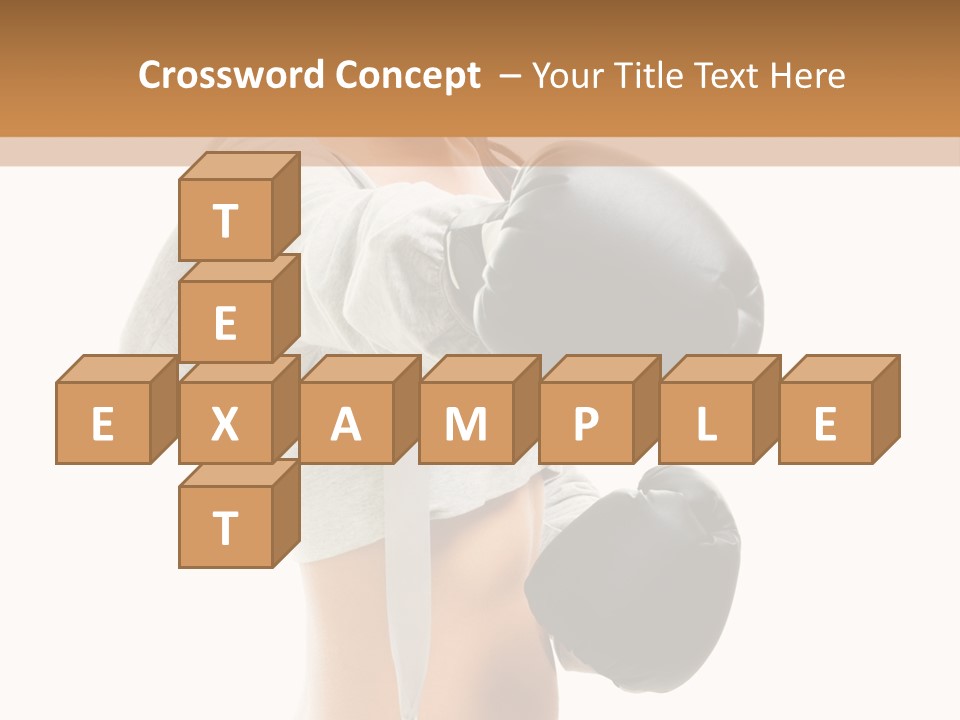 Box Compete Boxer PowerPoint Template