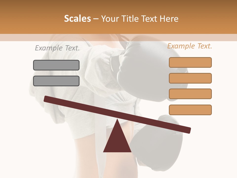 Box Compete Boxer PowerPoint Template