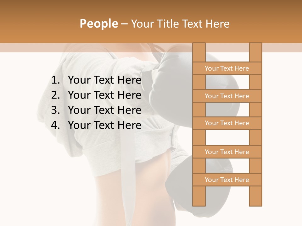 Box Compete Boxer PowerPoint Template