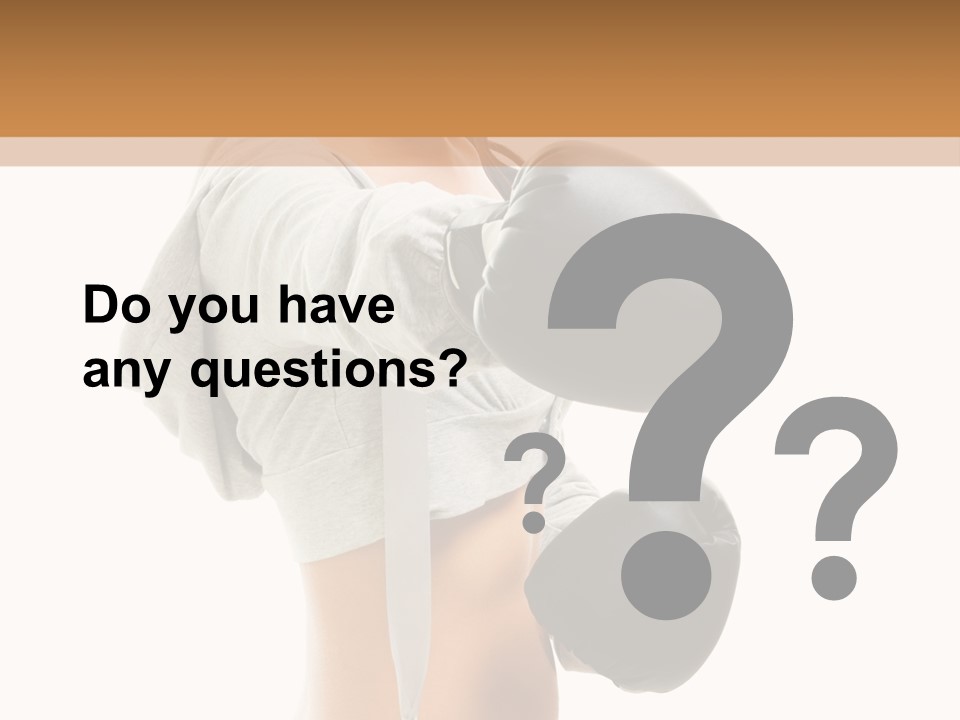 Box Compete Boxer PowerPoint Template