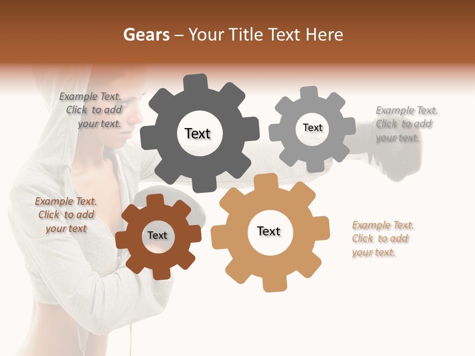 Playful Black Body PowerPoint Template