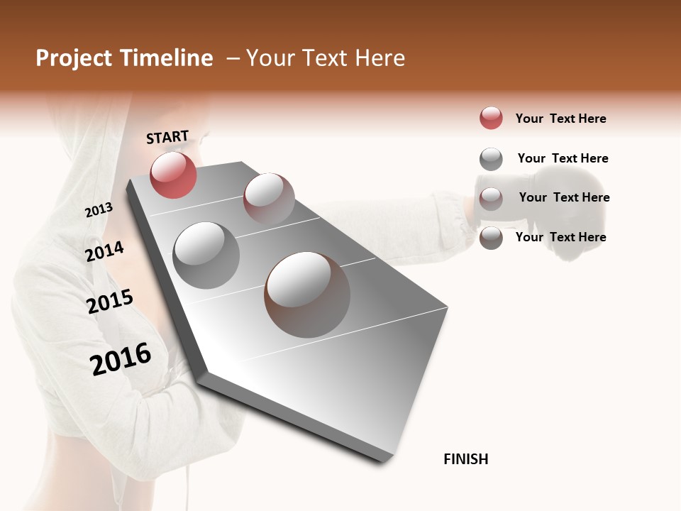 Playful Black Body PowerPoint Template