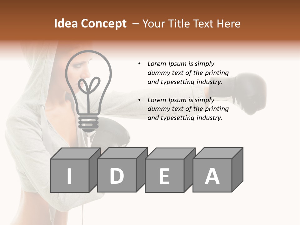 Playful Black Body PowerPoint Template