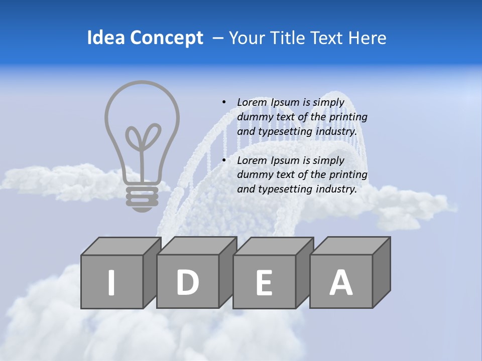 Abstract Landscape Bridge PowerPoint Template