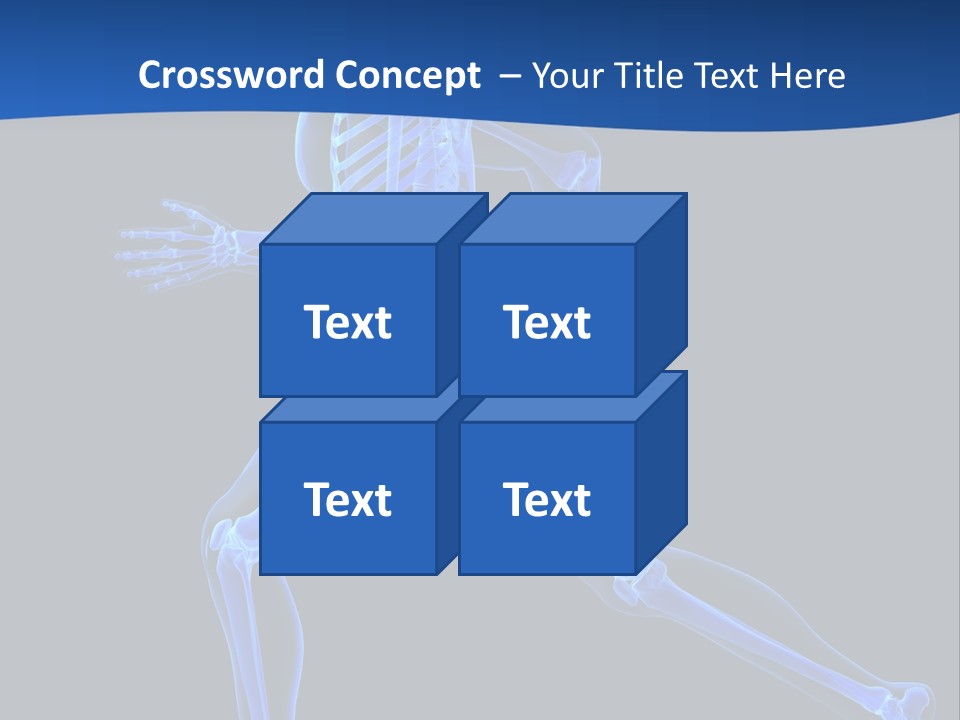Skeletal Training Spine PowerPoint Template