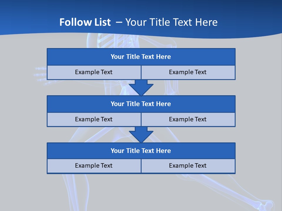 Skeletal Training Spine PowerPoint Template