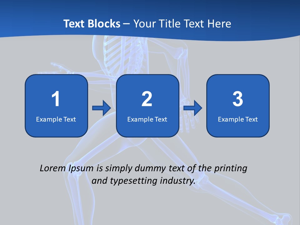 Skeletal Training Spine PowerPoint Template