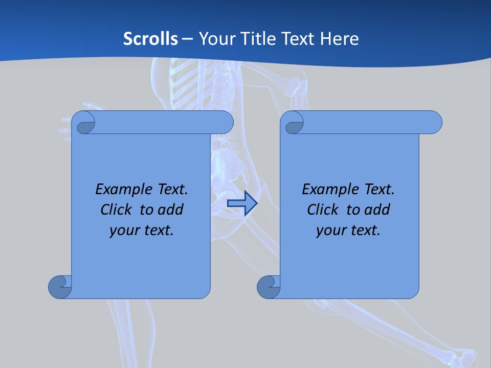 Skeletal Training Spine PowerPoint Template