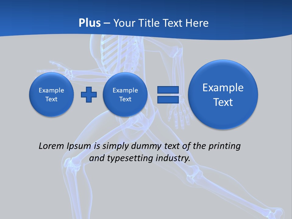 Skeletal Training Spine PowerPoint Template