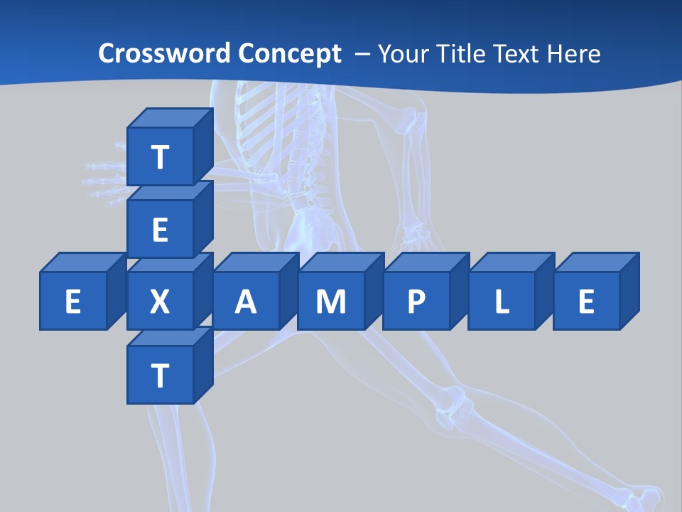 Skeletal Training Spine PowerPoint Template