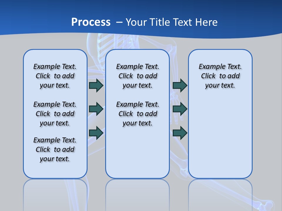 Skeletal Training Spine PowerPoint Template