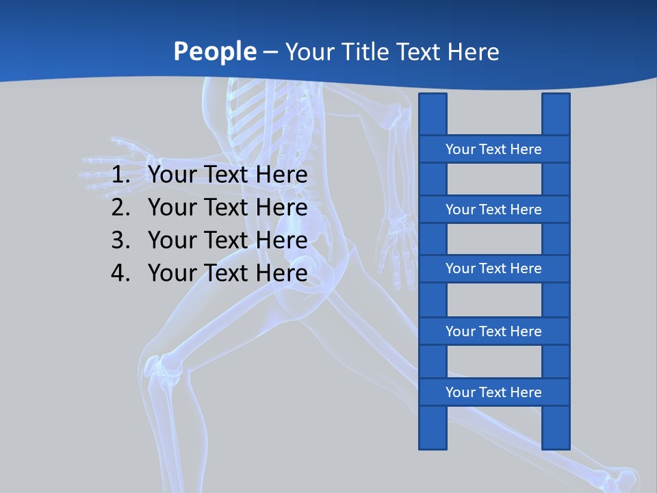 Skeletal Training Spine PowerPoint Template