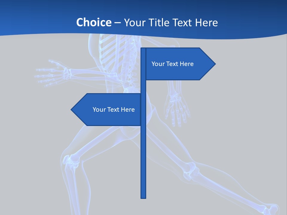 Skeletal Training Spine PowerPoint Template