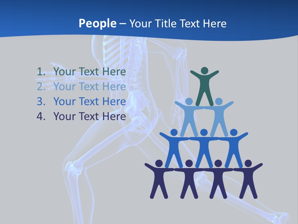 Skeletal Training Spine PowerPoint Template