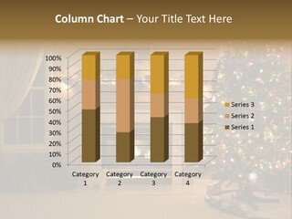 Home Holidays Fireplace PowerPoint Template