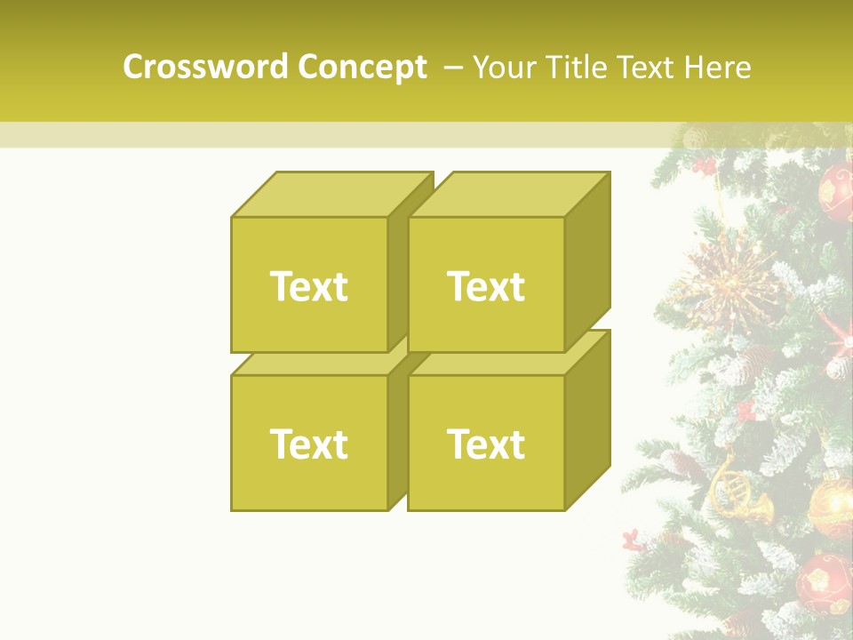 Isolated Noel Decorate PowerPoint Template