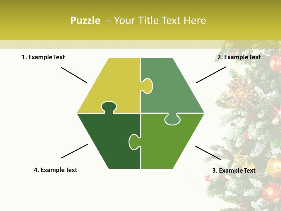 Isolated Noel Decorate PowerPoint Template