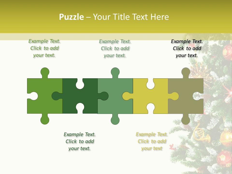 Isolated Noel Decorate PowerPoint Template