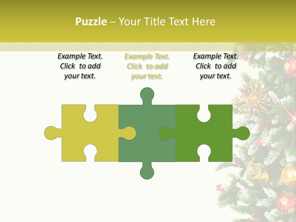 Isolated Noel Decorate PowerPoint Template